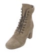 Miu Miu Suede Lace-Up Boots