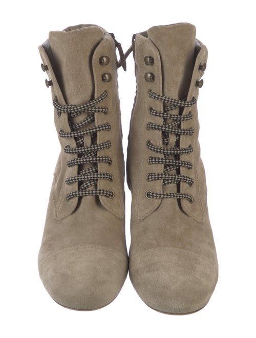 Miu Miu Suede Lace-Up Boots
