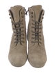 Miu Miu Suede Lace-Up Boots