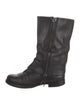 Miu Miu Leather Moto Boots