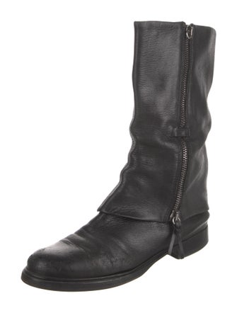 Miu Miu Leather Moto Boots