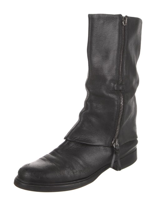 Miu Miu Leather Moto Boots