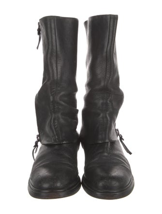 Miu Miu Leather Moto Boots