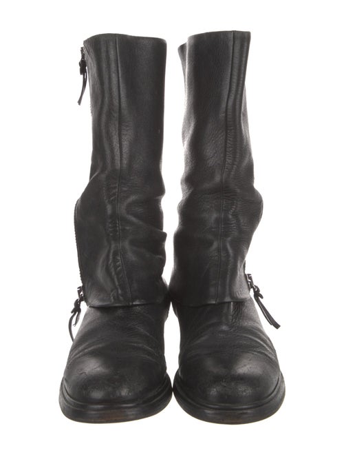 Miu Miu Leather Moto Boots