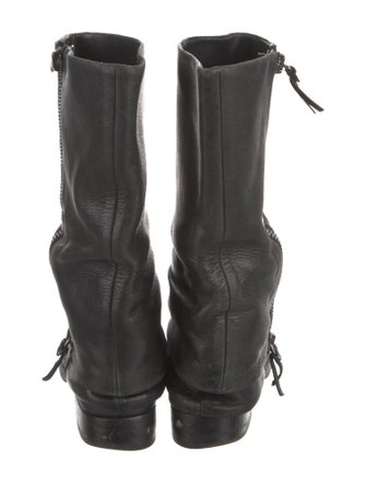 Miu Miu Leather Moto Boots