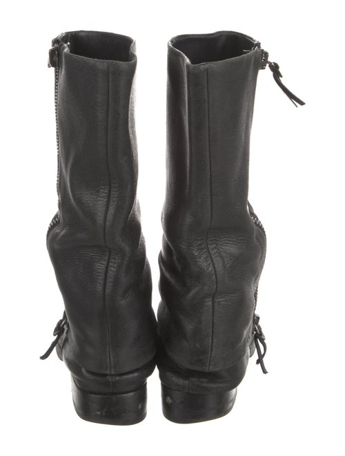 Miu Miu Leather Moto Boots