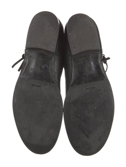 Miu Miu Leather Moto Boots