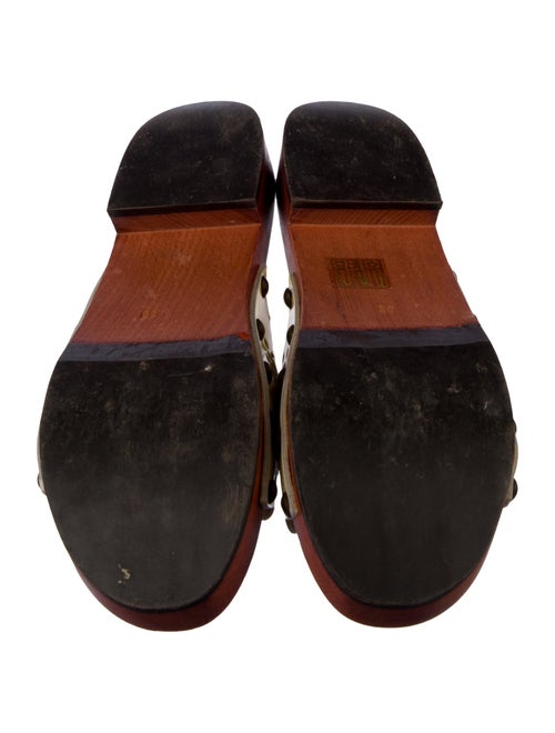 Miu Miu Leather Slides