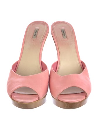 Miu Miu Leather Mules