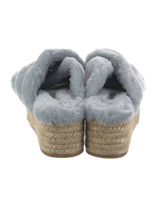 Miu Miu Shearling Braided Accents Espadrilles