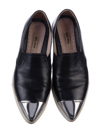 Miu Miu Leather Loafers