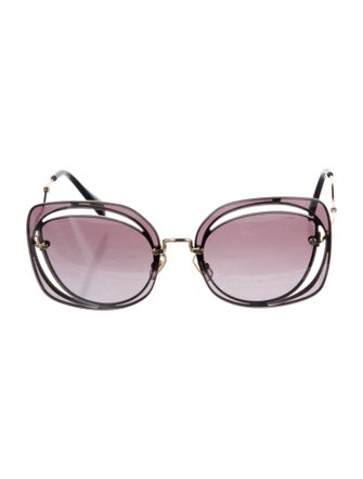 Miu Miu Oversize Gradient Sunglasses