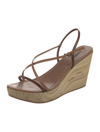 Miu Miu Patent Leather Slingback Sandals