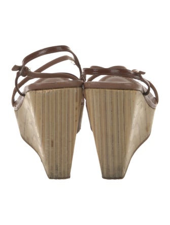 Miu Miu Patent Leather Slingback Sandals