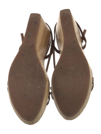 Miu Miu Patent Leather Slingback Sandals