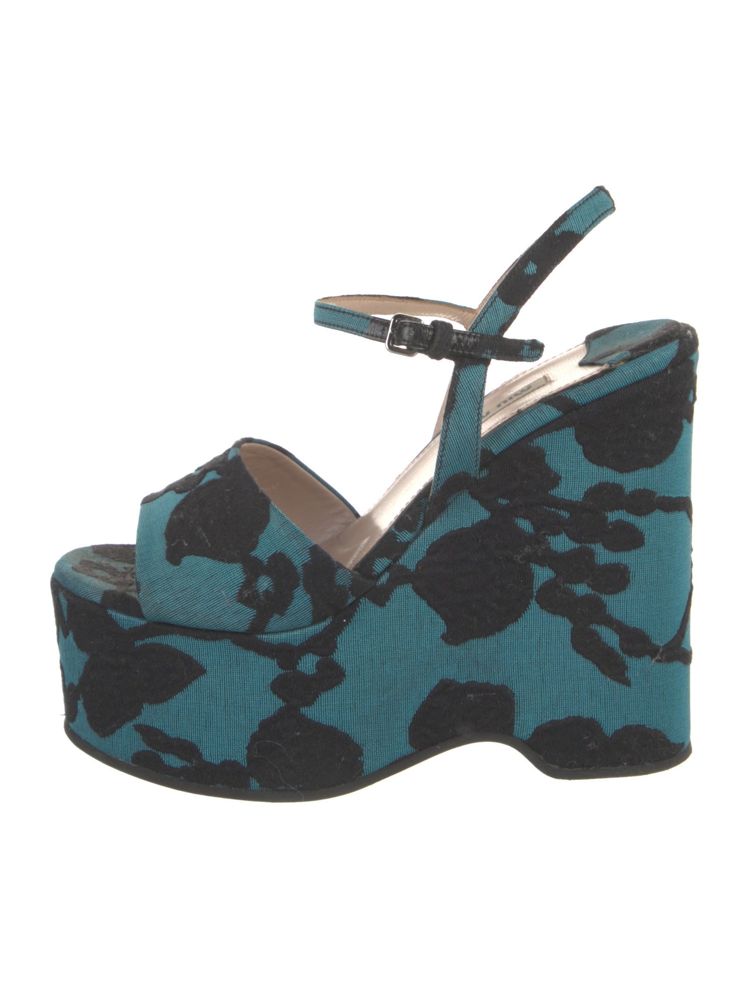 Miu Miu Printed Slingback Sandals