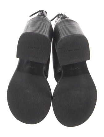 Miu Miu Leather Sandals