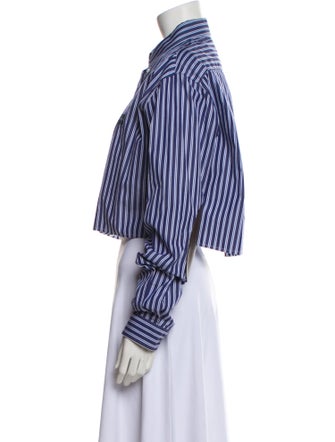 Miu Miu 2022 Striped Crop Top