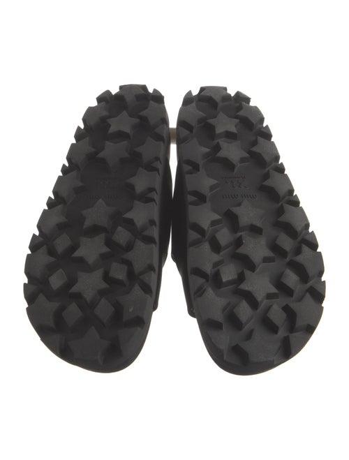 Miu Miu Satin Crystal Embellishments Slides