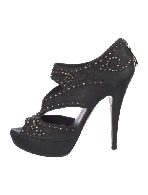 Miu Miu Leather Studded Accents Pumps
