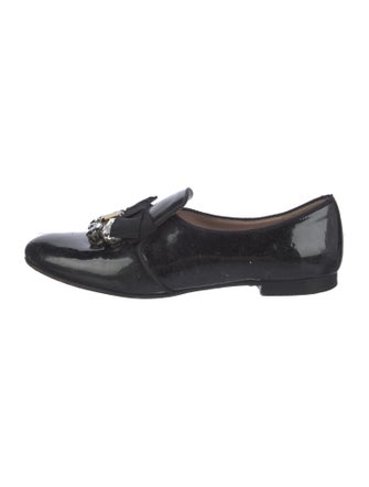 Miu Miu Patent Leather Bow Accents Oxfords