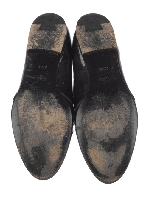 Miu Miu Patent Leather Bow Accents Oxfords