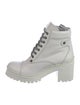 Miu Miu Leather Combat Boots