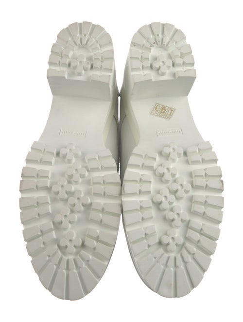 Miu Miu Leather Combat Boots