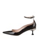 Miu Miu Patent Leather Crystal Embellishments Pumps