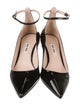 Miu Miu Patent Leather Crystal Embellishments Pumps
