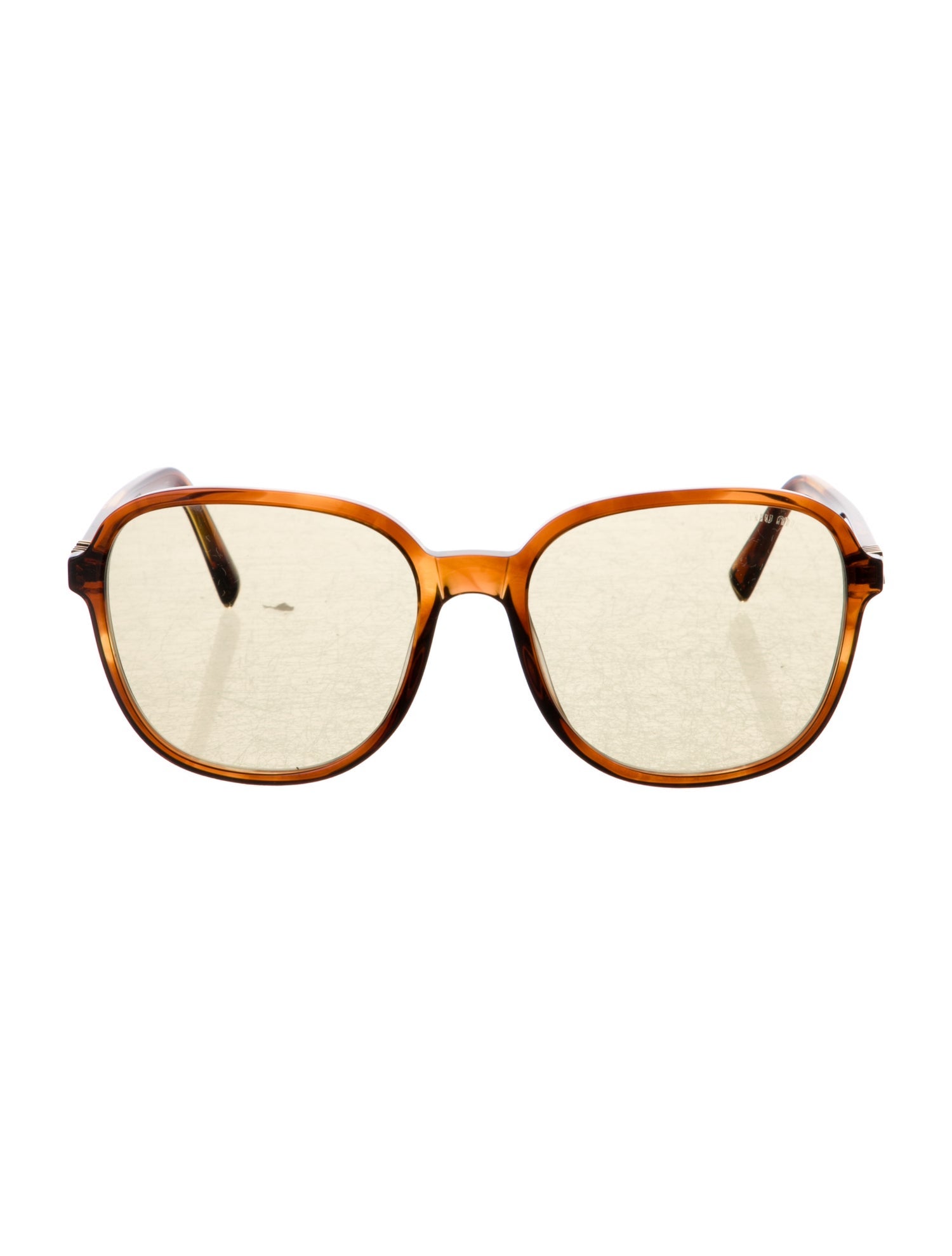 Miu Miu Oversize Mirrored Sunglasses