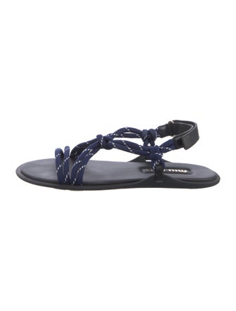 Miu Miu Leather Gladiator Sandals