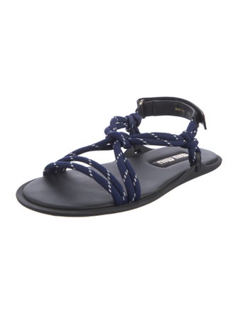 Miu Miu Leather Gladiator Sandals