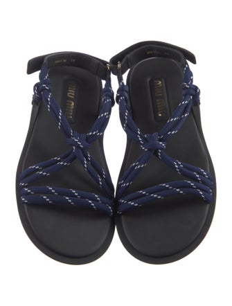 Miu Miu Leather Gladiator Sandals