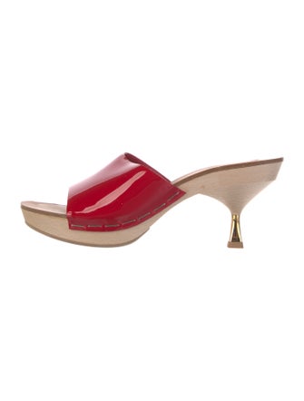 Miu Miu Patent Leather Slides