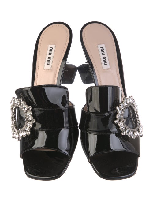 Miu Miu Patent Leather Slides