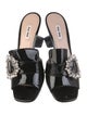 Miu Miu Patent Leather Slides