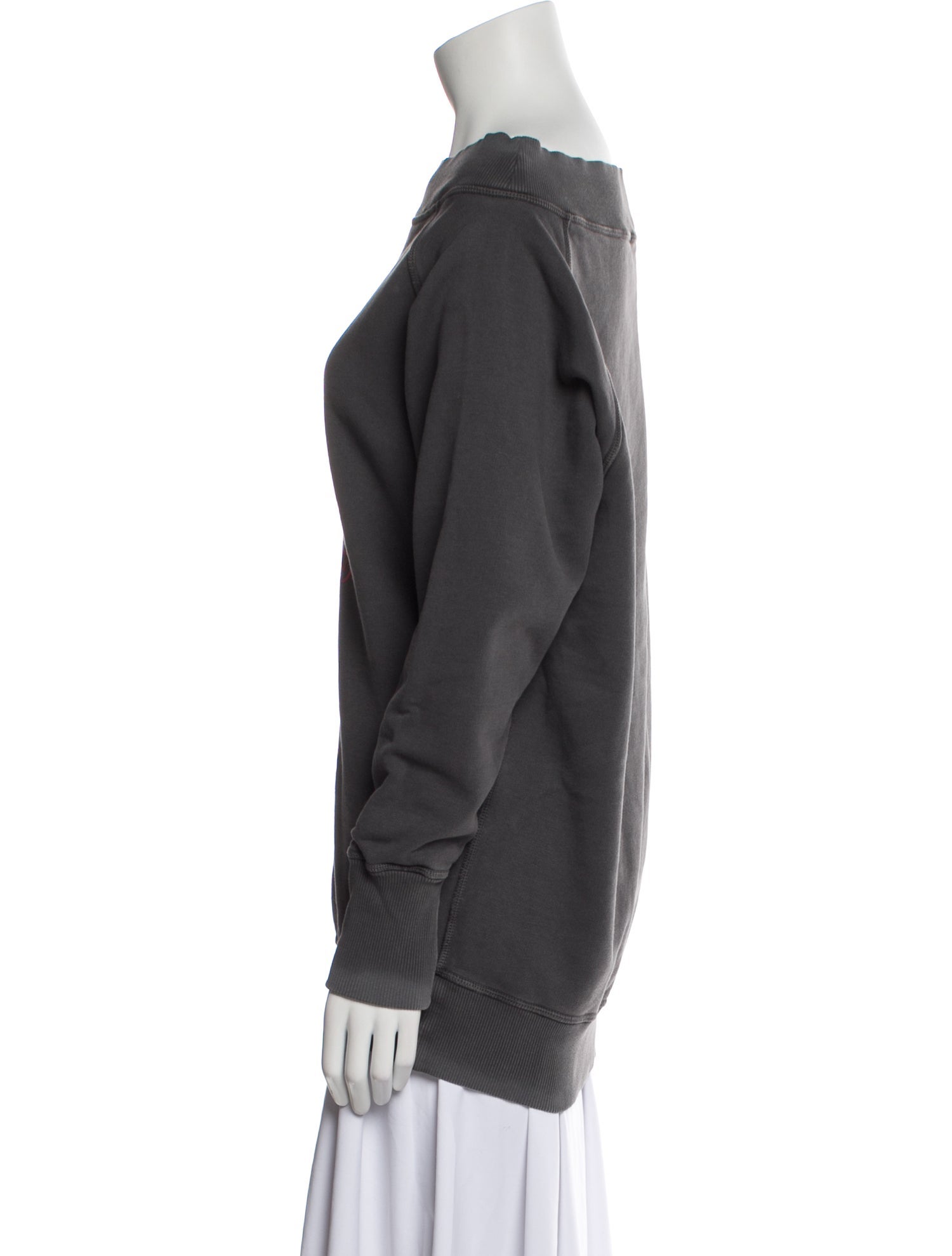 Miu Miu 2021 Off-The-Shoulder Sweatshirt