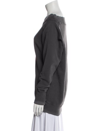 Miu Miu 2021 Off-The-Shoulder Sweatshirt