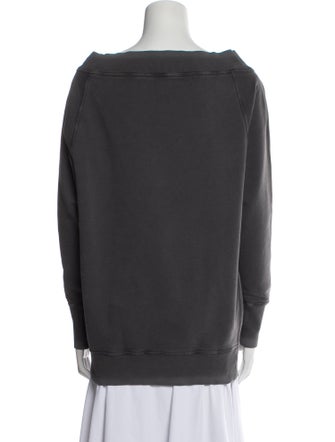 Miu Miu 2021 Off-The-Shoulder Sweatshirt