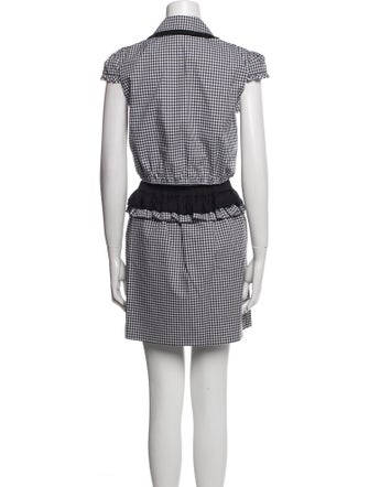 Miu Miu 2019 Plaid Print Skirt Suit