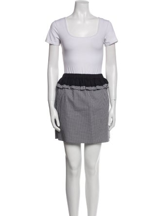 Miu Miu 2019 Plaid Print Skirt Suit