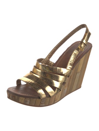 Miu Miu Leather Slingback Sandals