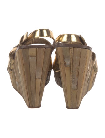 Miu Miu Leather Slingback Sandals