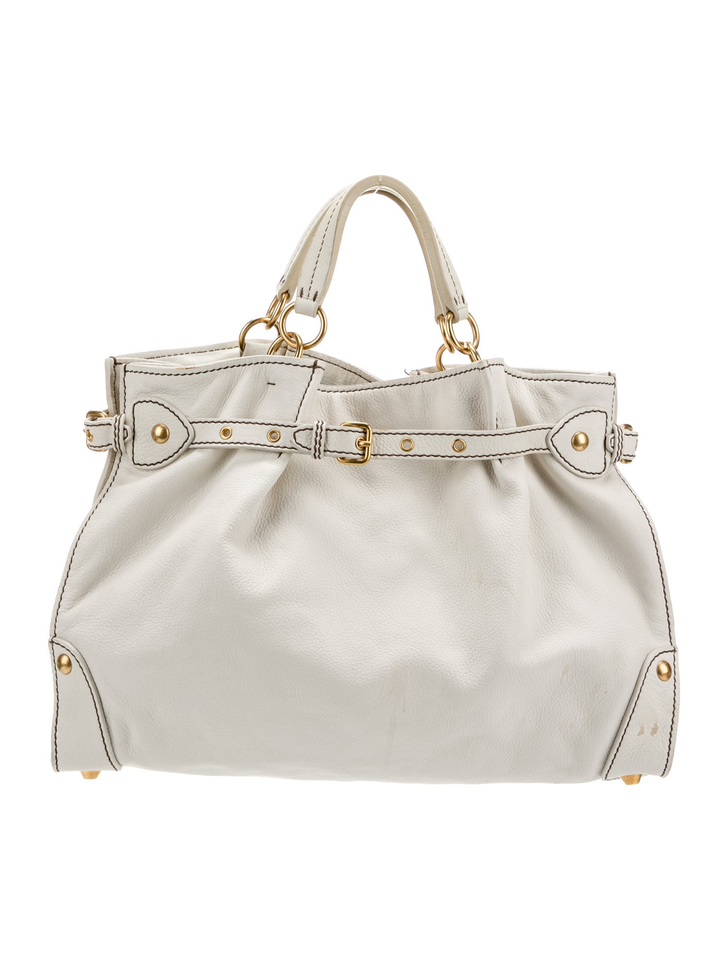 Miu Miu Leather Top Handle Bag