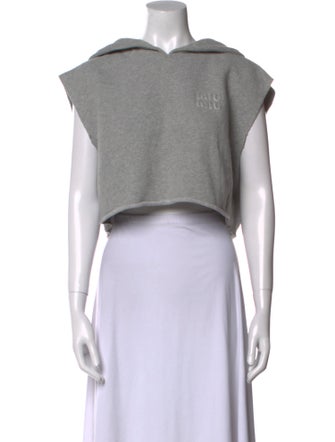 Miu Miu 2022 Crew Neck Crop Top