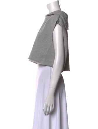 Miu Miu 2022 Crew Neck Crop Top