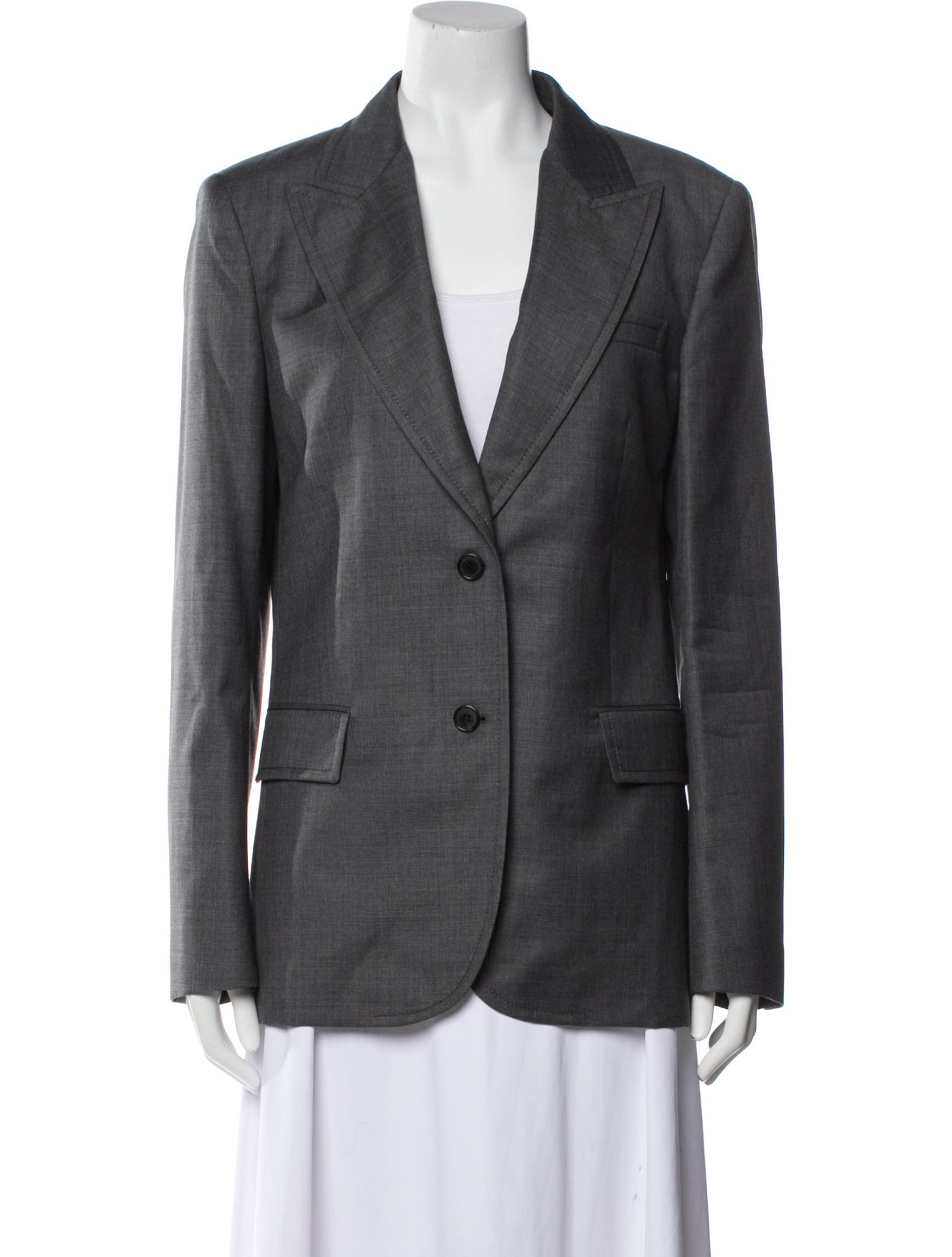 Miu Miu 2023 Grisaille Single-Breasted Blazer