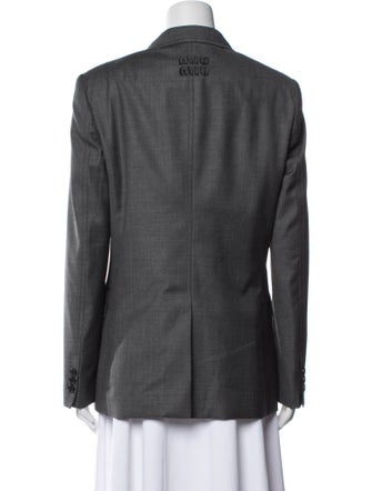 Miu Miu 2023 Grisaille Single-Breasted Blazer