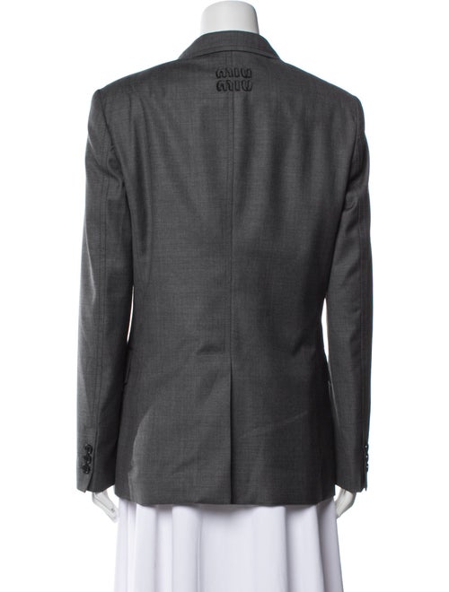 Miu Miu 2023 Grisaille Single-Breasted Blazer